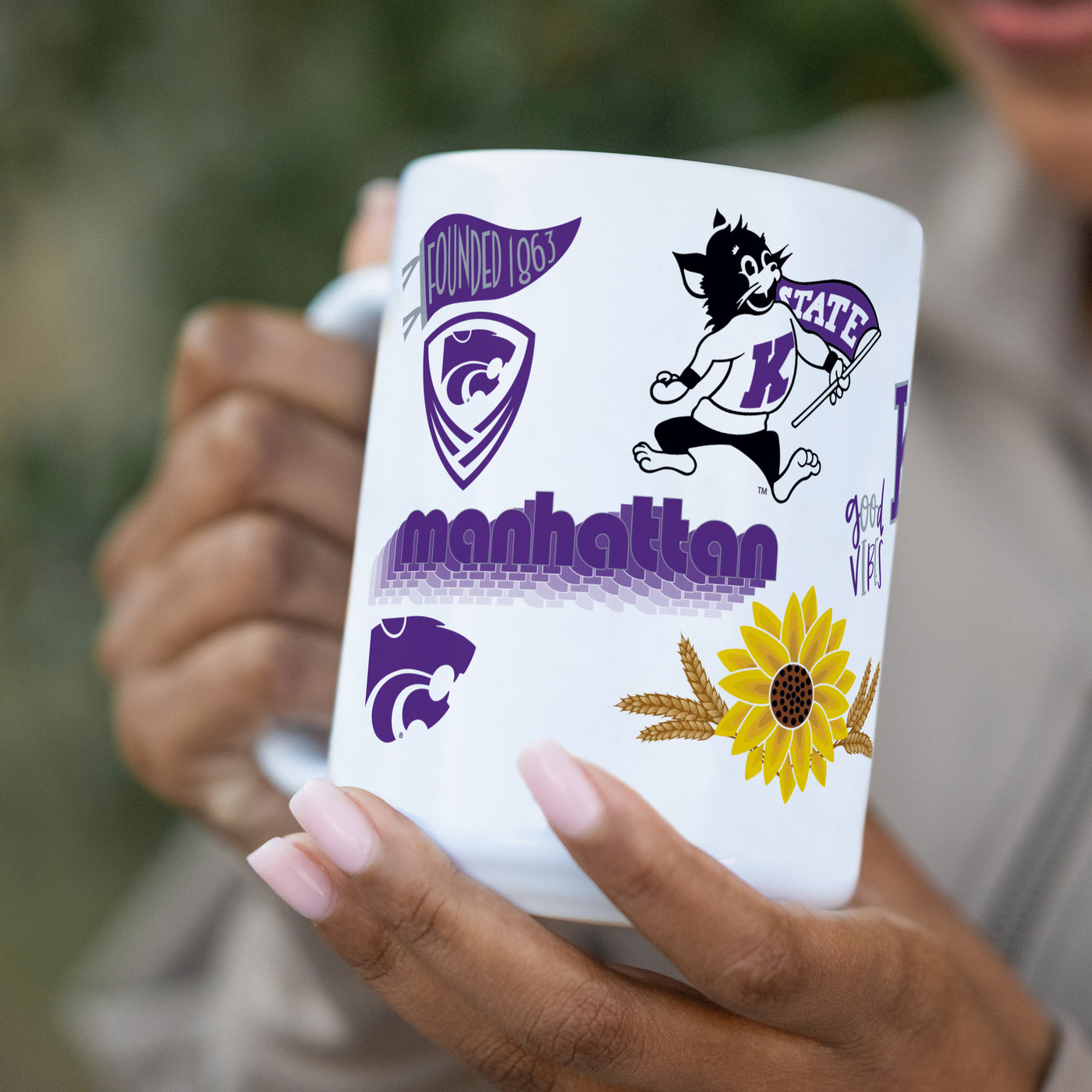 Kansas State 15oz Native Sublimated Mug