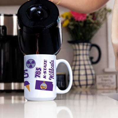Kansas State 15oz Native Sublimated Mug