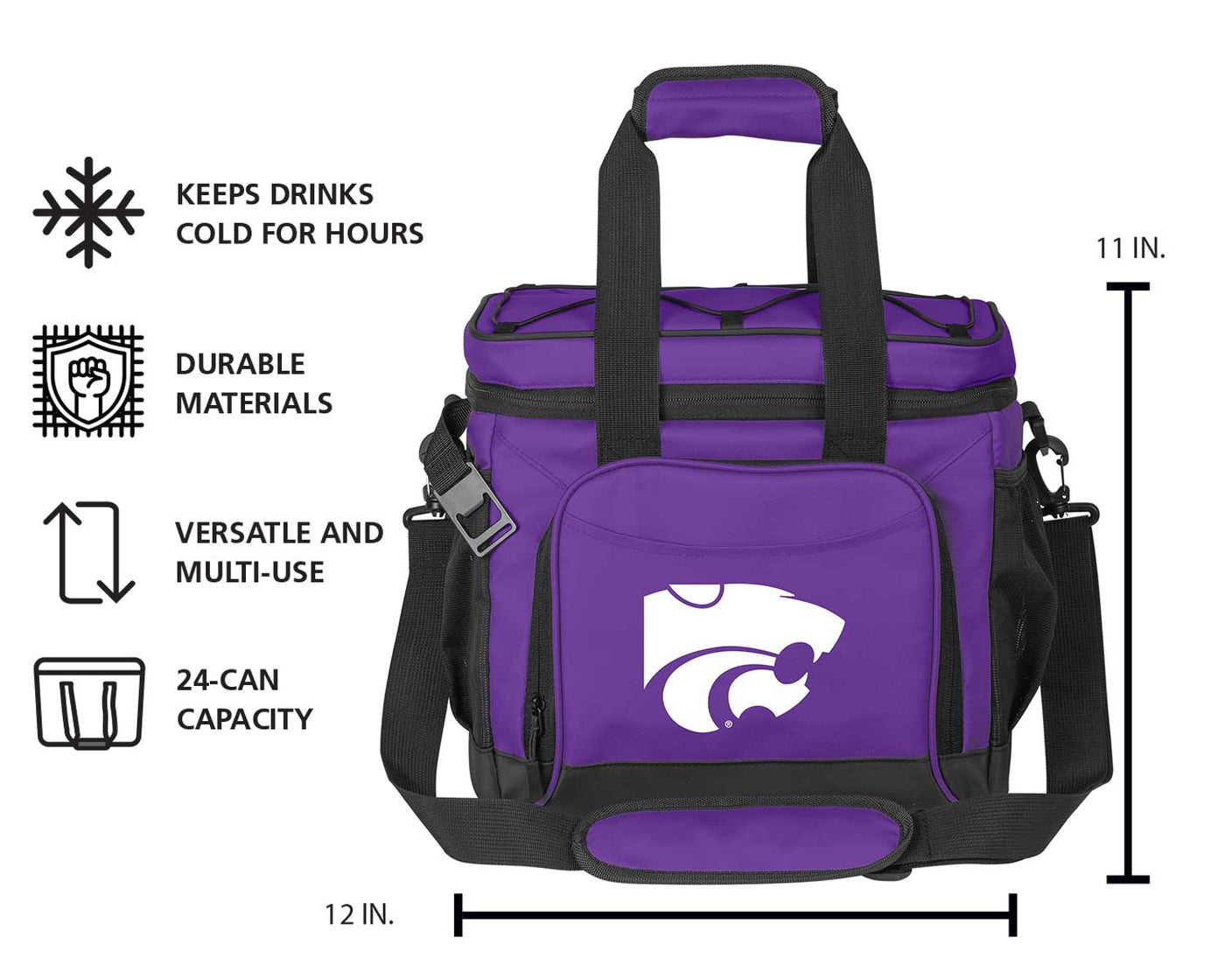Kansas State 24 Flex Can Cooler