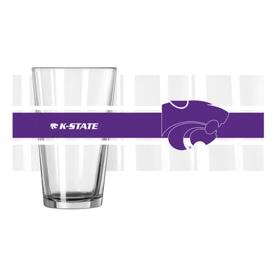 Kansas State 16oz Stripe Pint Glass