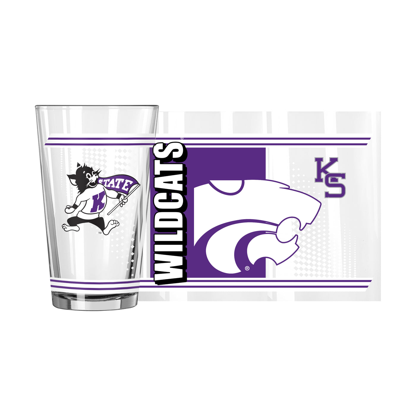Kansas State 16oz Hero Pint Glass
