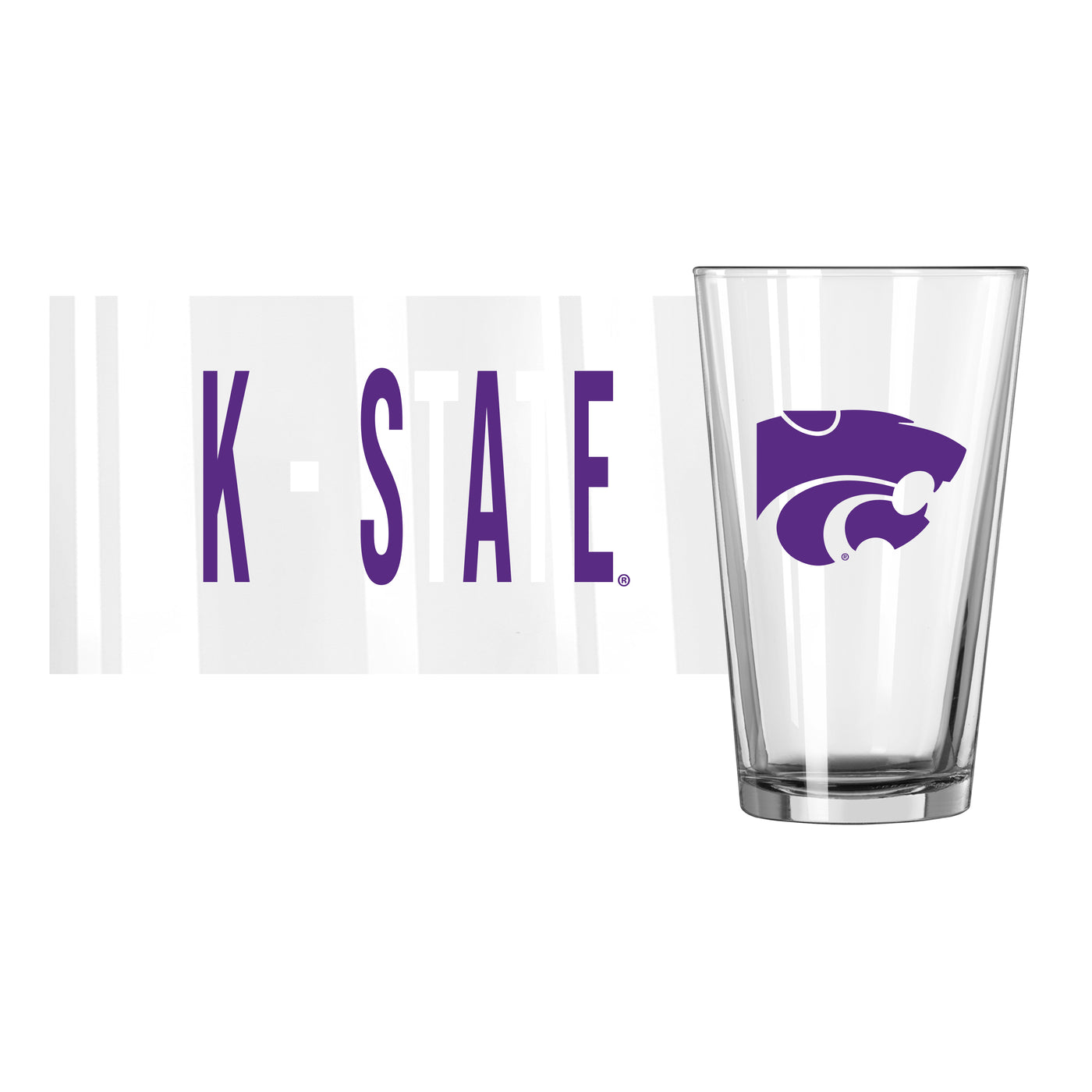 Kansas State 16oz Overtime Pint Glass