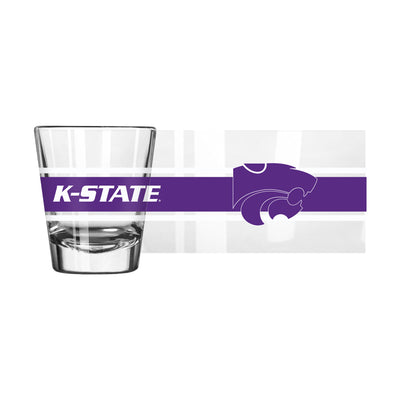 Kansas State 2oz Stripe Shot Glass