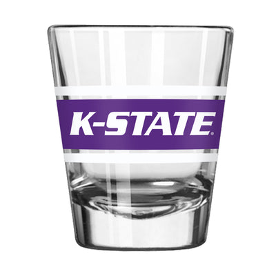 Kansas State 2oz Stripe Shot Glass