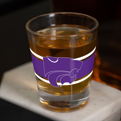 Kansas State 2oz Stripe Shot Glass