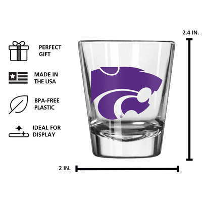 Kansas State 2oz Gameday Shot Glass