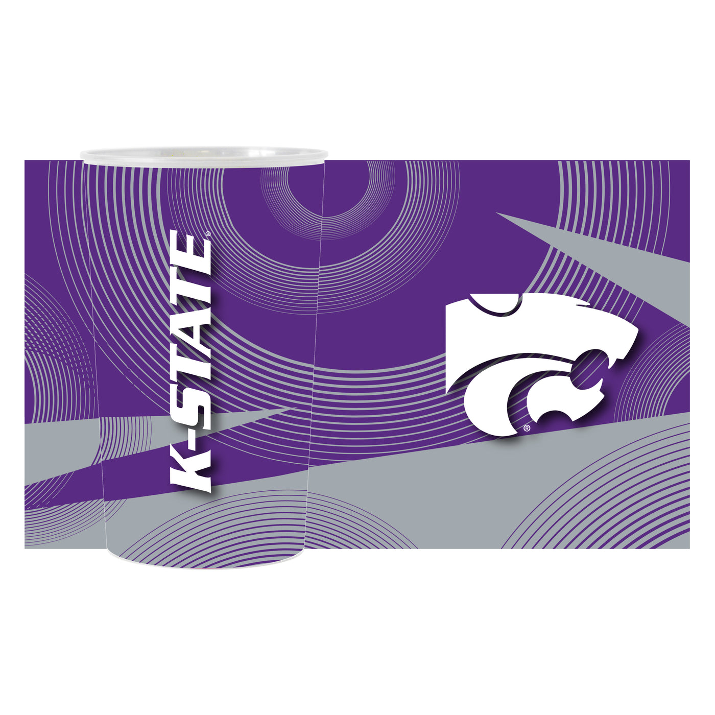 KS State Geo Pattern 4-Pack Hardwall Cup