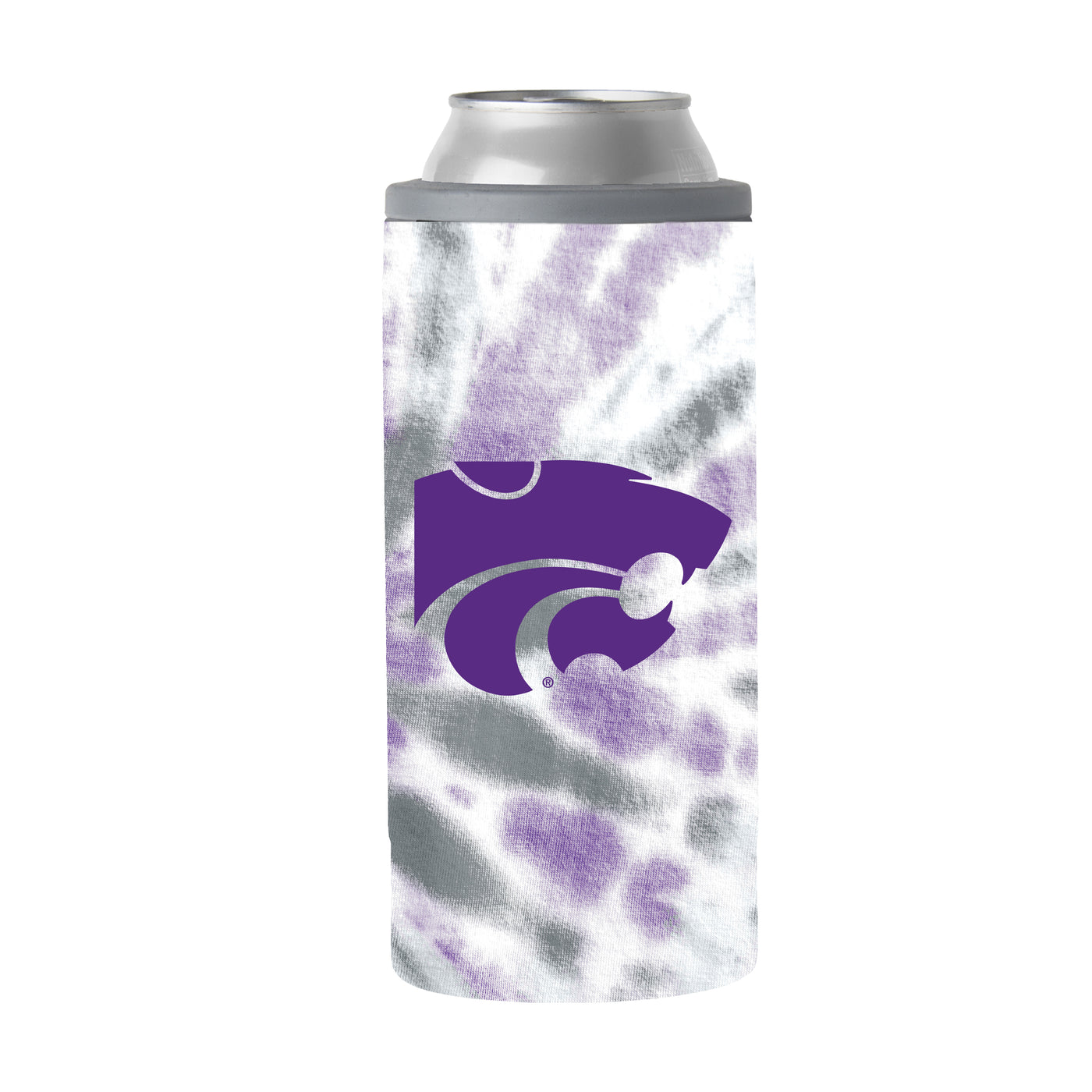 Kansas State 12oz Tie Dye Slim Can Coolie