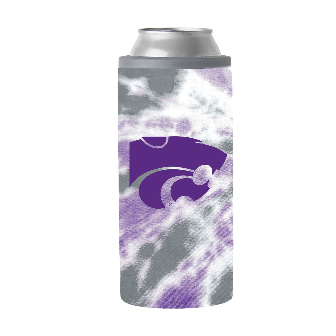 Kansas State 12oz Tie Dye Slim Can Coolie