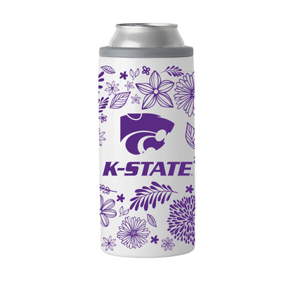 Kansas State 12oz Botanical Slim Can Coolie