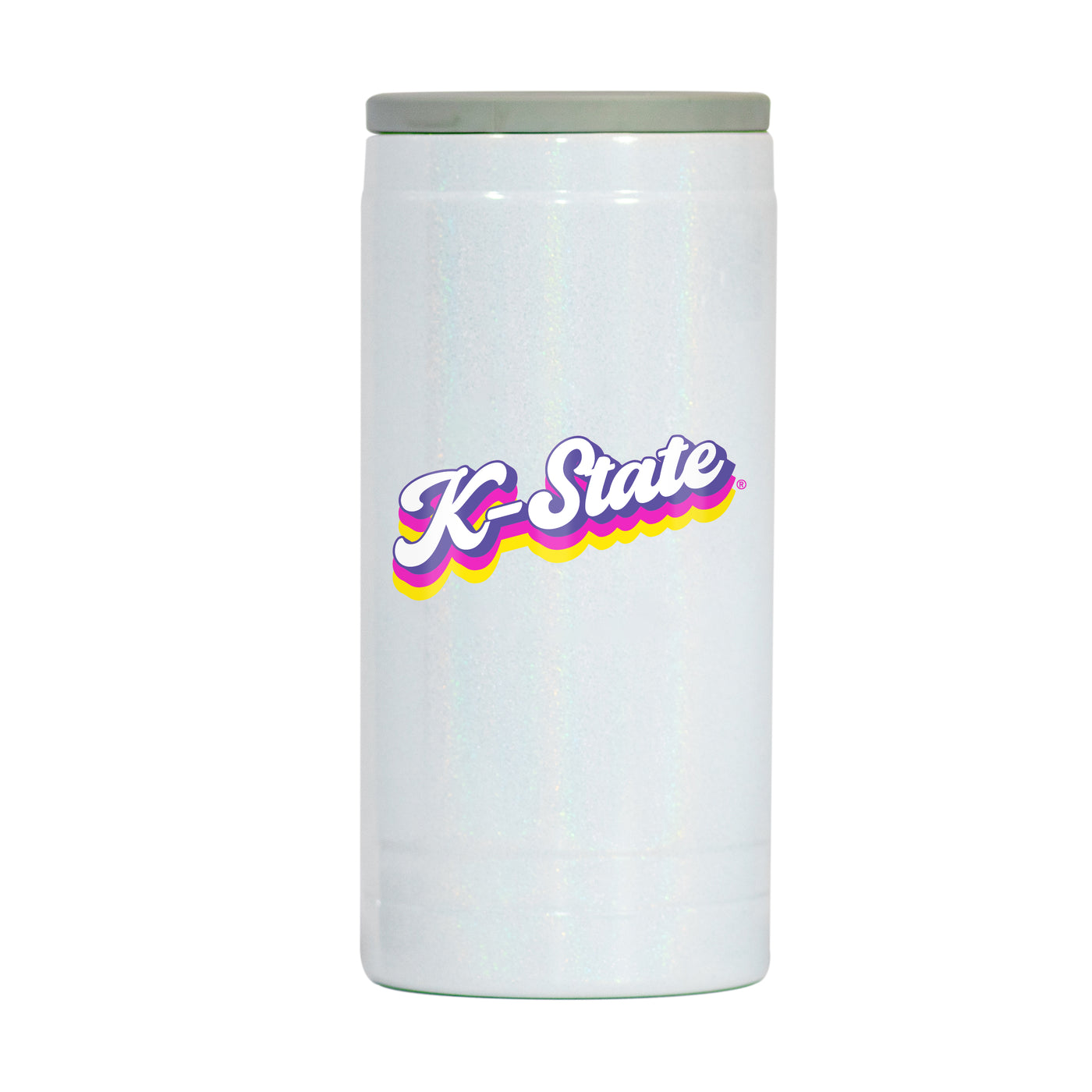 Kansas State 12oz Shadow Iridescent Slim Coolie