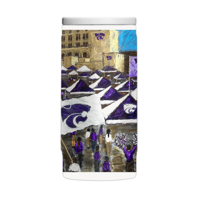 Kansas State 12oz Collector Powder Coat Slim Can Coolie