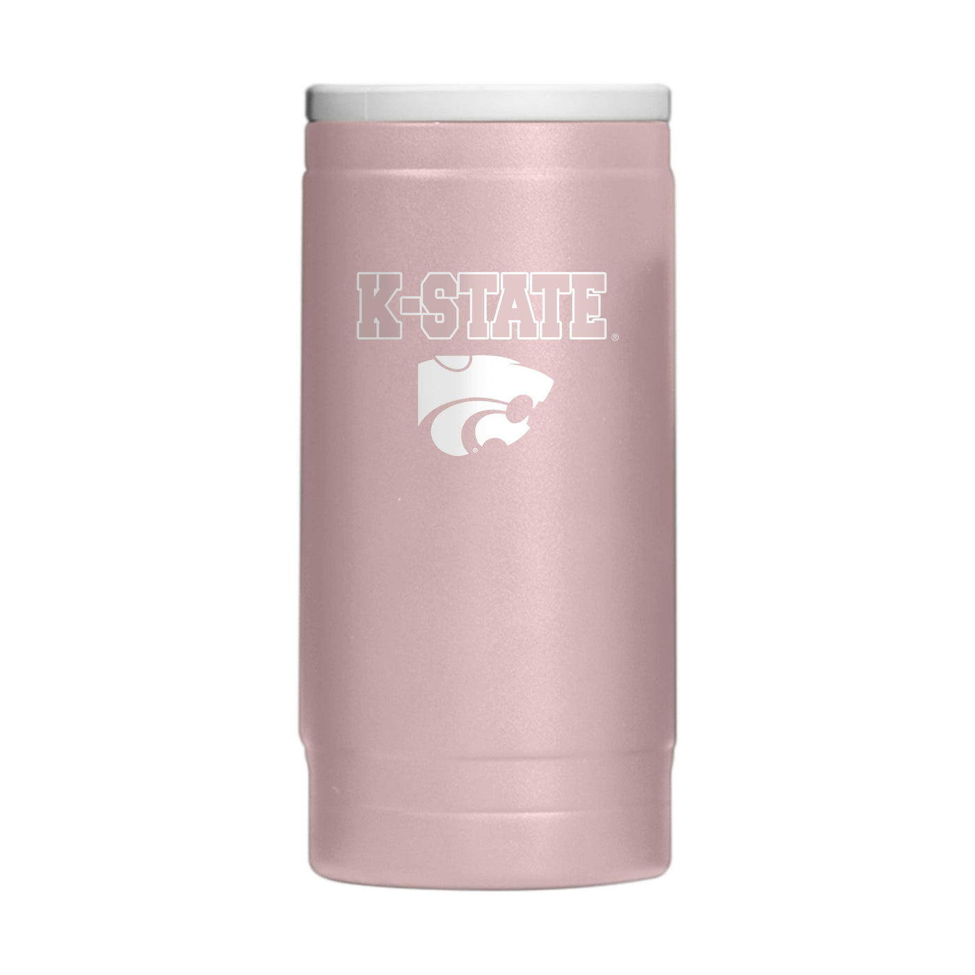 Kansas State 12oz Stencil Powdercoat SlimCan Coolie