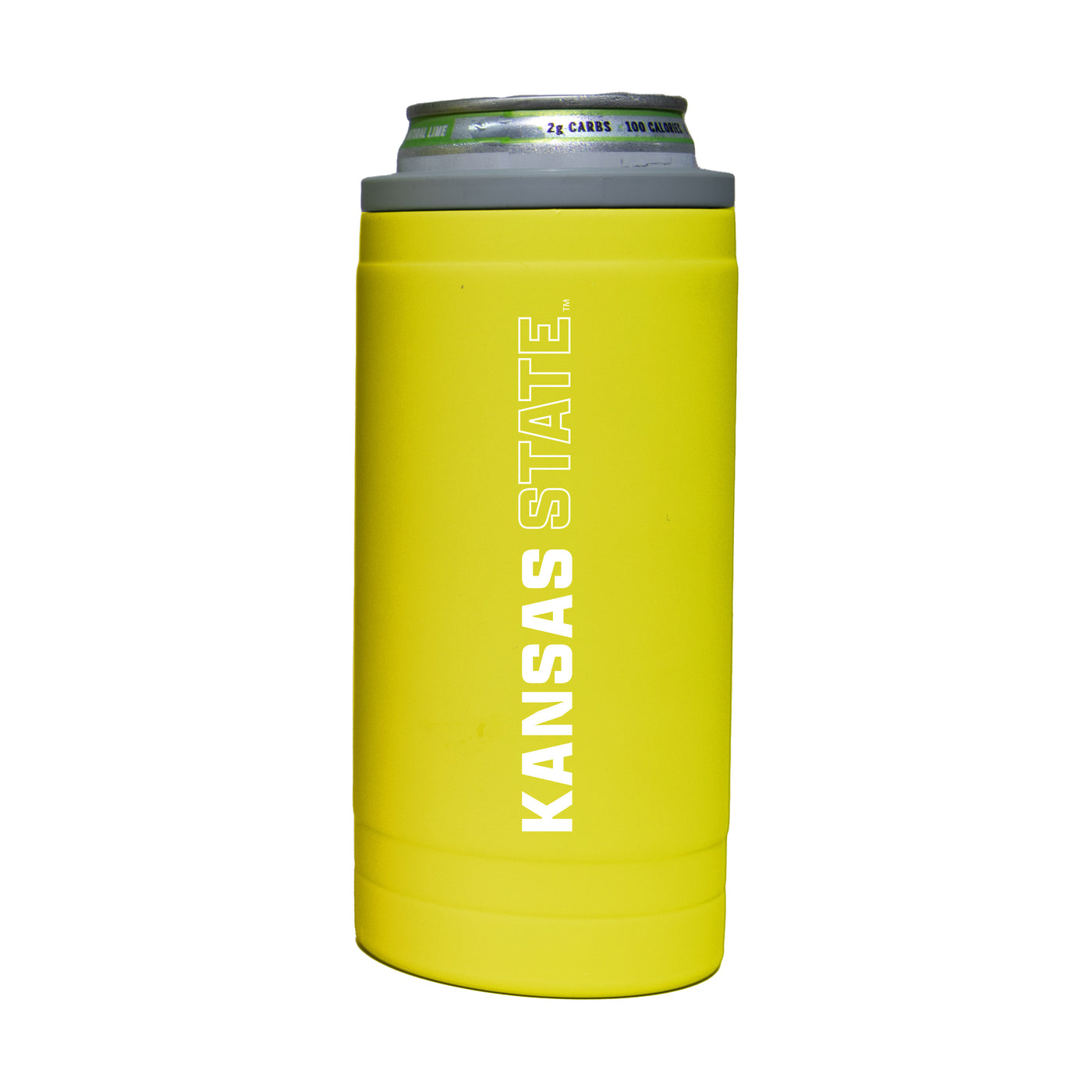 Kansas State 12oz Cru Stacked Soft Touch Slim Coolie