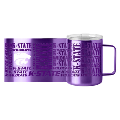 Kansas State 15oz Replay Stainless Steel Mug