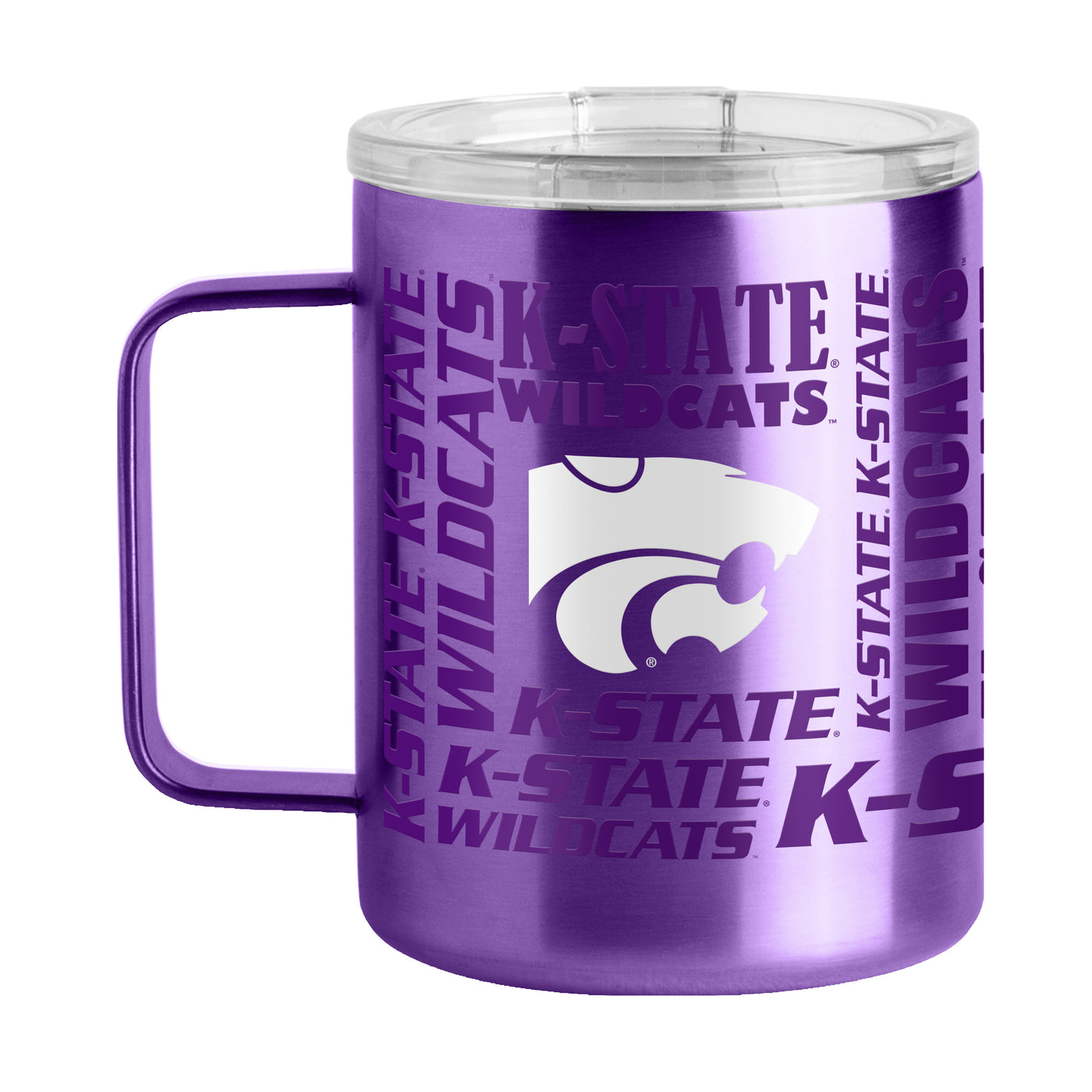 Kansas State 15oz Replay Stainless Steel Mug