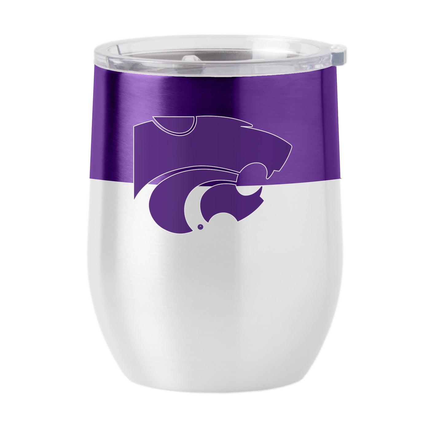 Kansas State 16oz Colorblock Stainless Curved Beverage