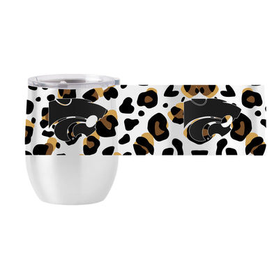 Kansas 16oz Neurtal Leopard Stainless Curved Beverage