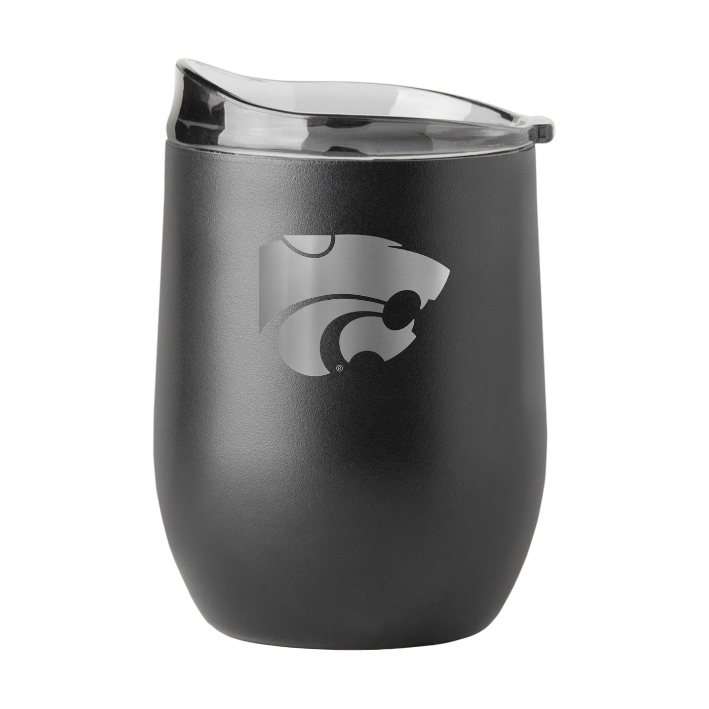 KS State GunMetal 16oz Black Powder Curved Beverage