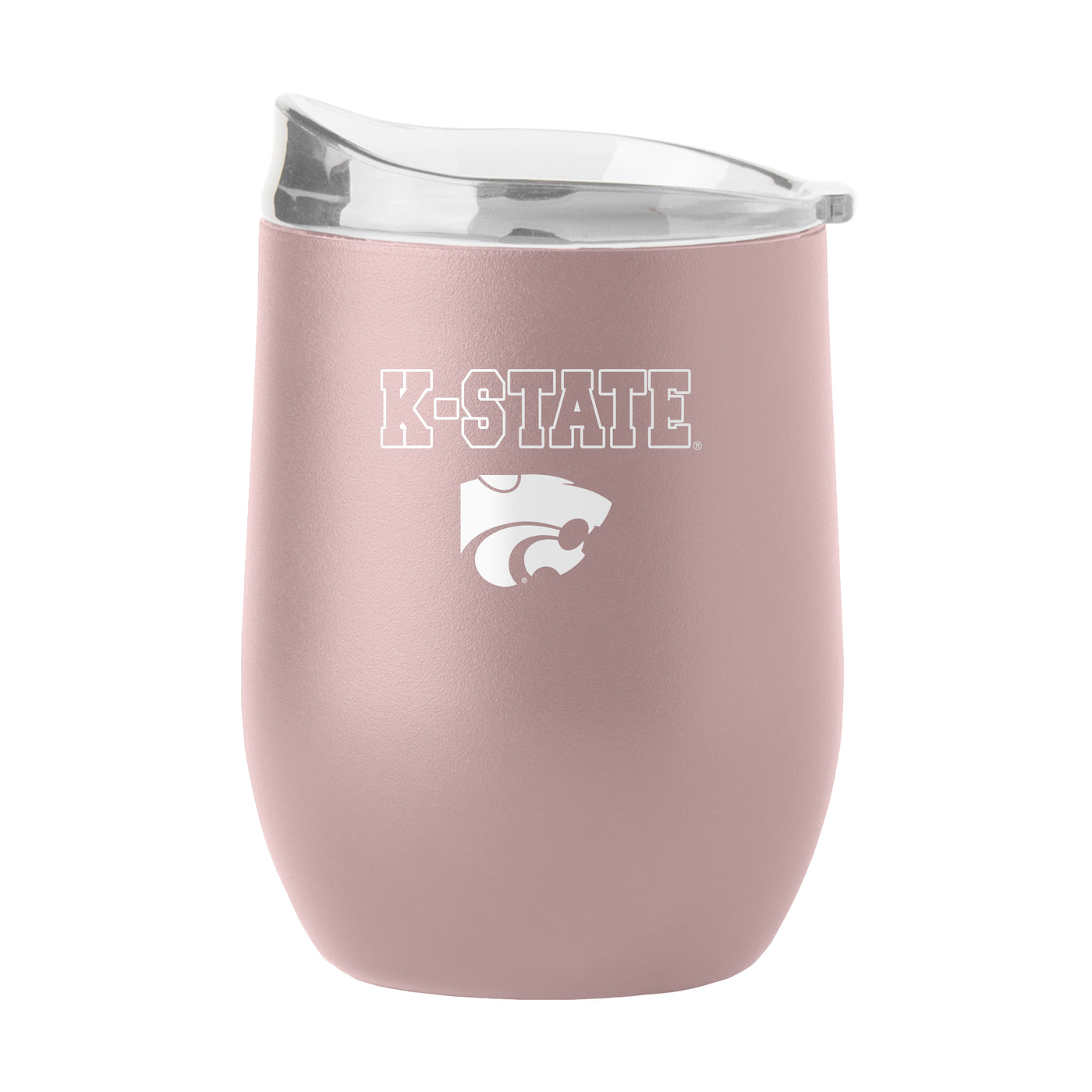 Kansas State 16oz Stencil Powder Coat Curved Bev