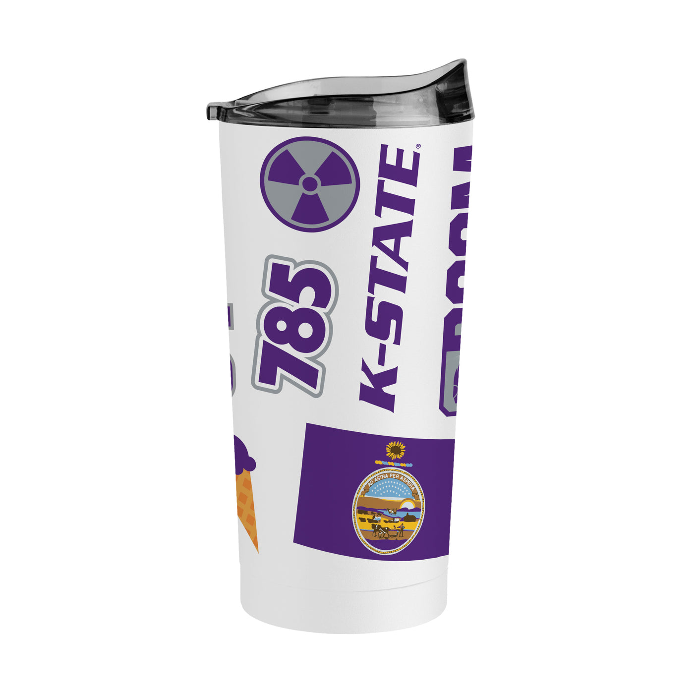 Kansas State 20oz Native Powder Coat Tumbler