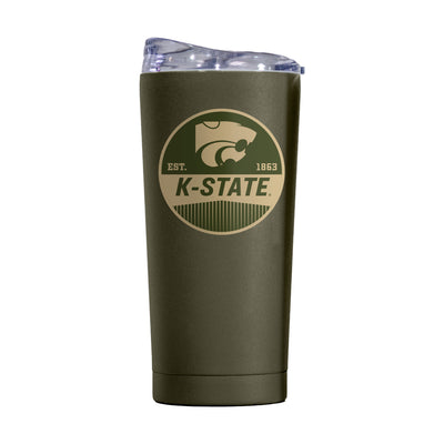 Kansas State 20oz Badge Powder Coat Tumbler