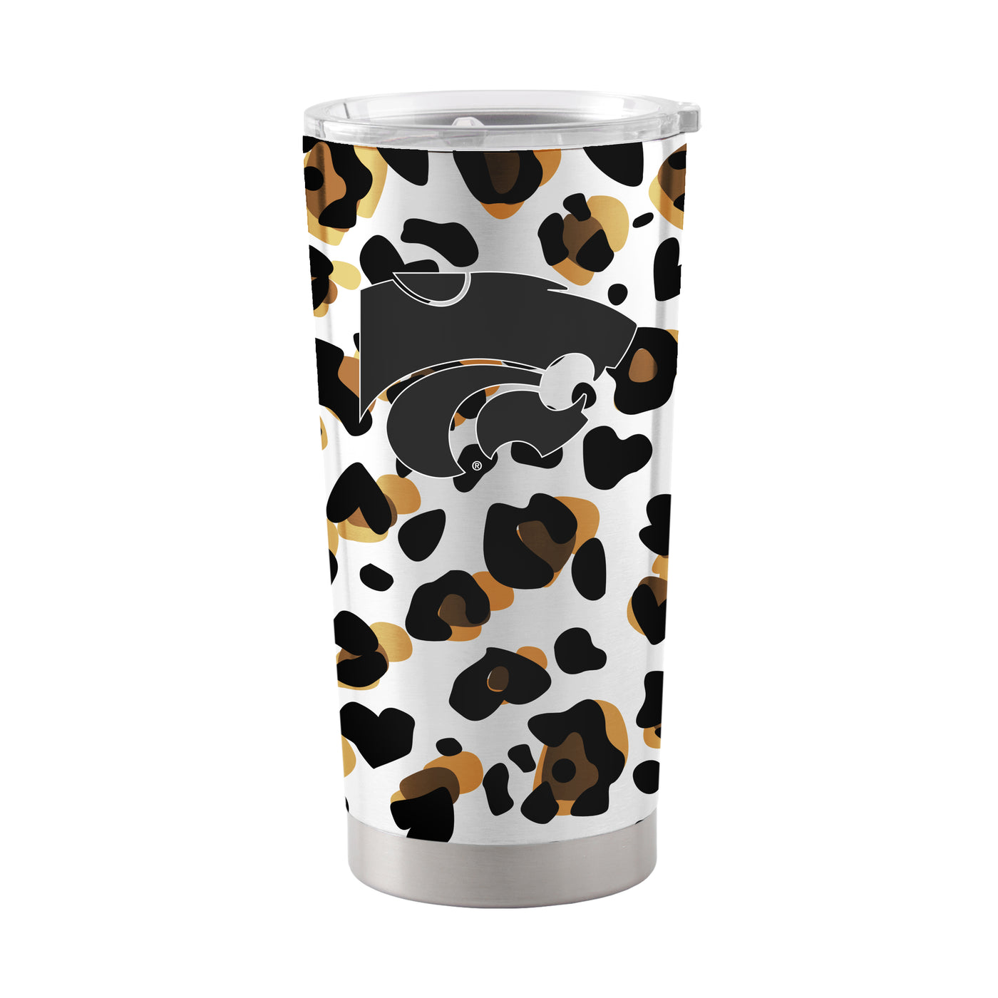 Kansas State 20oz Neutral Leopard Stainless Steel Tumbler