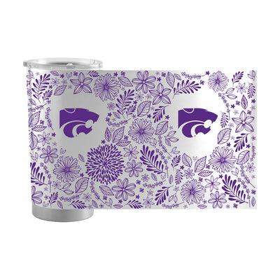 Kansas State 20oz Botanical Stainless Steel Tumbler