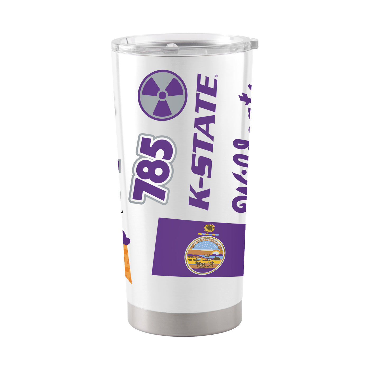 Kansas State 20oz Native Stainless Tumbler