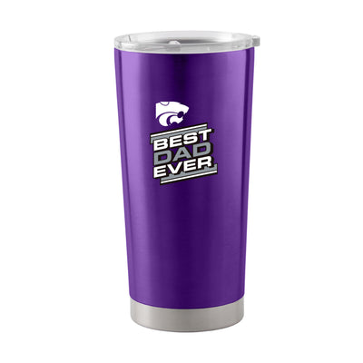 KS State 20oz Best Dad Ever Stainless Tumbler