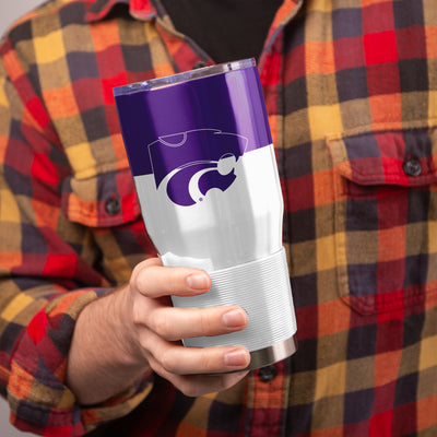 Kansas State 30oz Colorblock Stainless Steel Tumbler