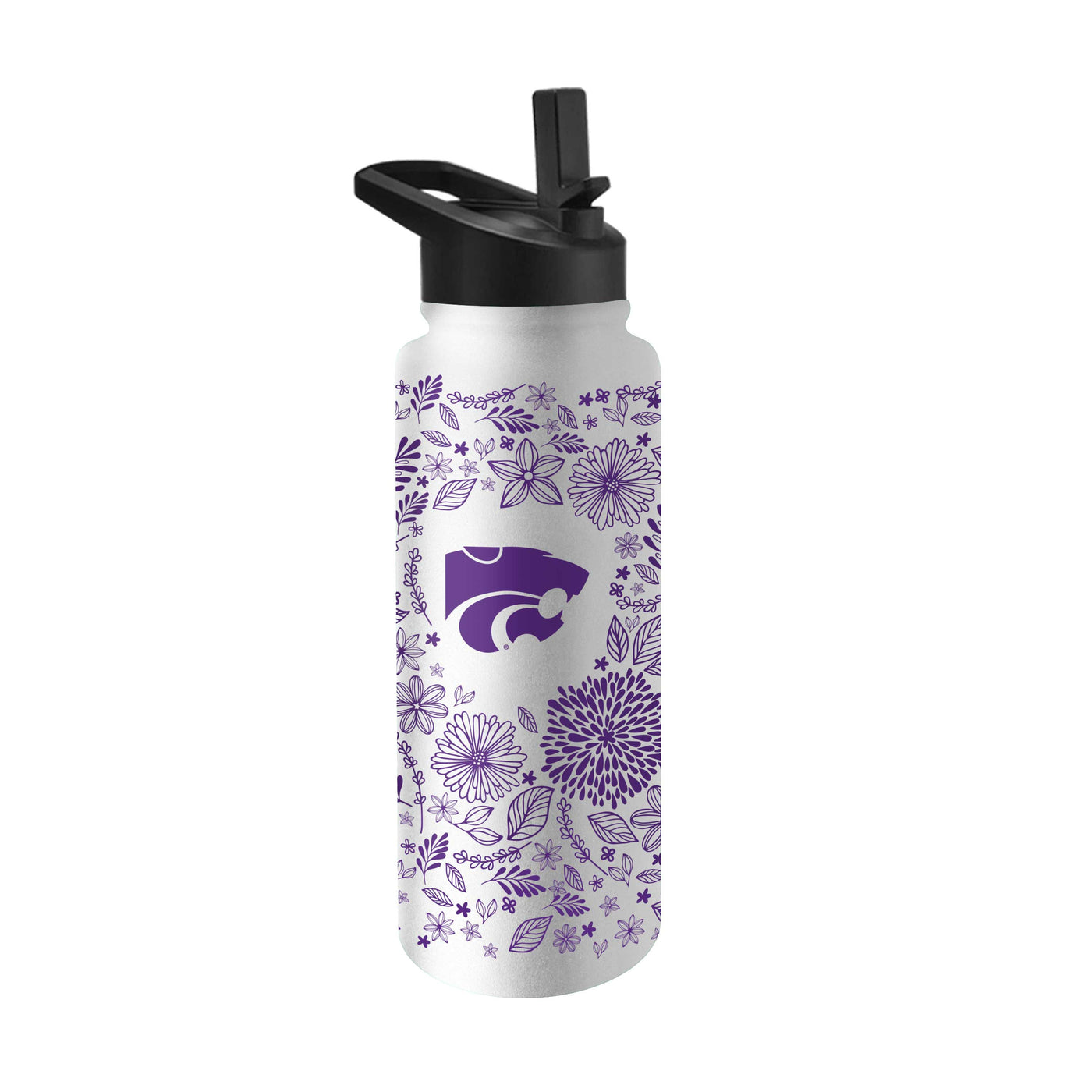 Kansas State Quencher Botanical Flip Top Water Bottle