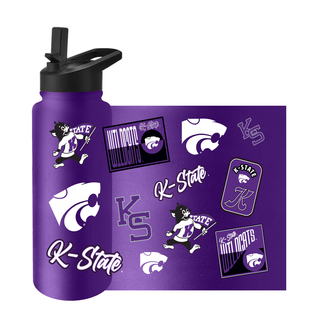 Kansas State 34oz Dreamweave Quencher Bottle