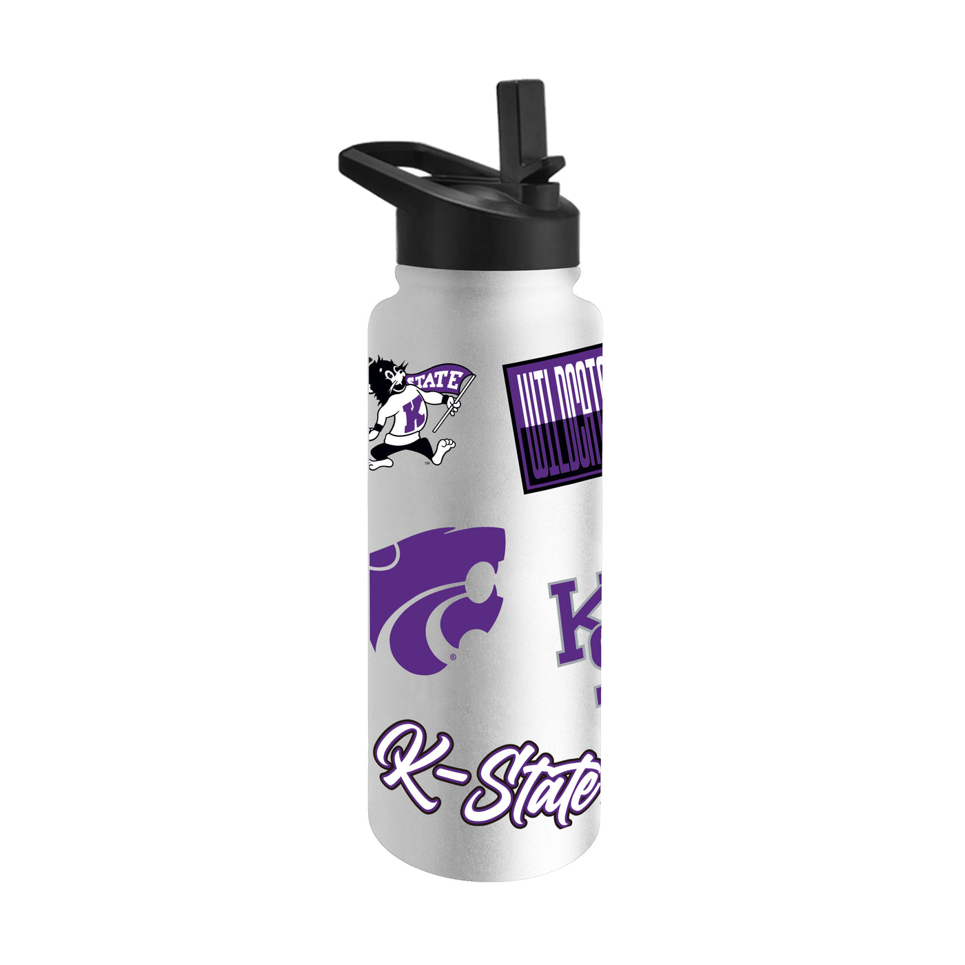Kansas State 34oz White Dreamweave Quencher Bottle