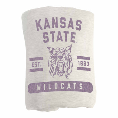 Kansas State Vault Sublimated Sweatshirt Blanket