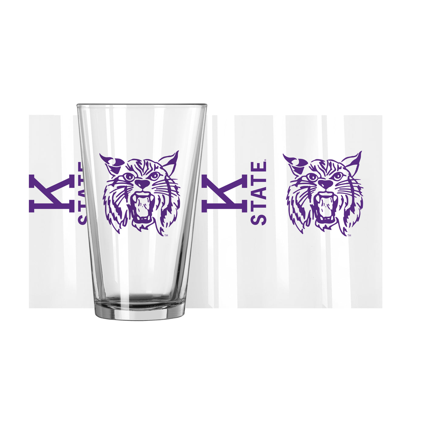 Kansas State Vault 16oz Gameday Pint Glass