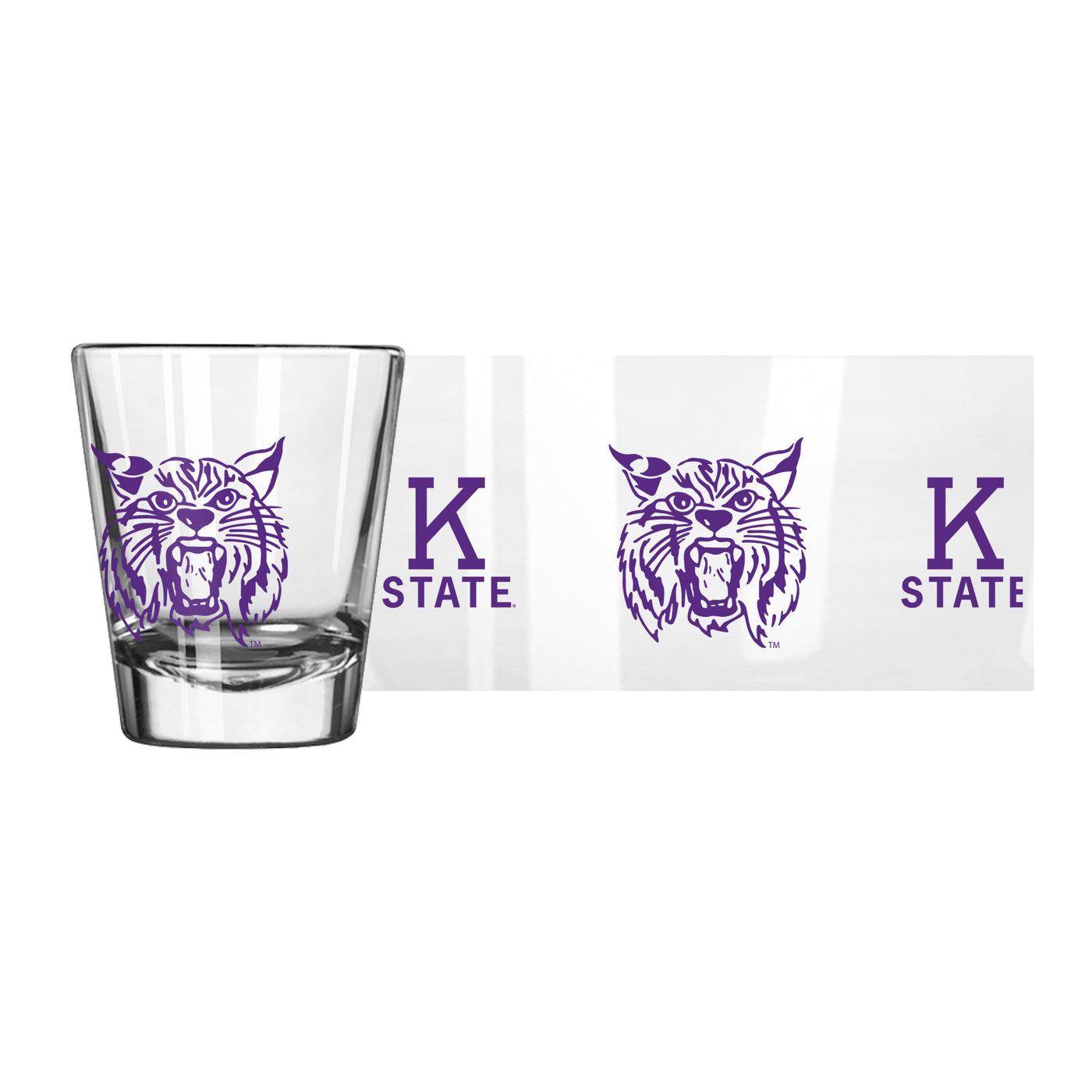 Kansas State Vault 2oz Gameday Shot Glass