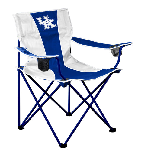 Colorful Kentucky Big Boy Chair with a framed design, made by Logo Brands, showcasing vibrant upholstery and sturdy construction.