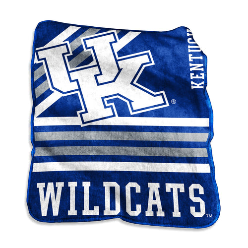 Kentucky Raschel Throw blanket by Logo Brands, soft and cozy with team logo design, perfect for fans' comfort and display.