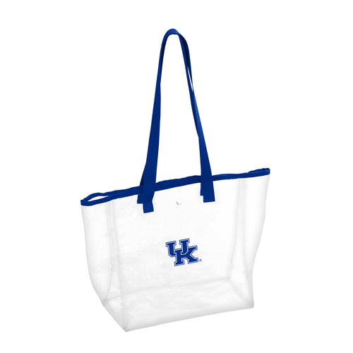 Kentucky Stadium Clear Tote bag by Logo Brands, transparent bag with team logo, ideal for stadium security and game day accessories.
