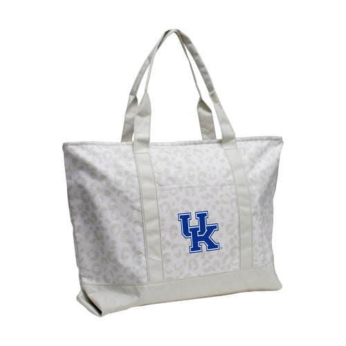 Kentucky Leopard Pattern Tote bag by Logo Brands, featuring a stylish leopard print design and durable tote construction.