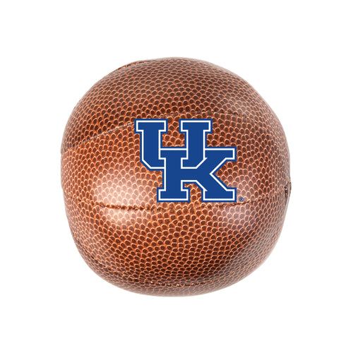 Kentucky Micro Soft Basketball by Logo Brands, small recreational basketball with blue and white design, suitable for indoor play