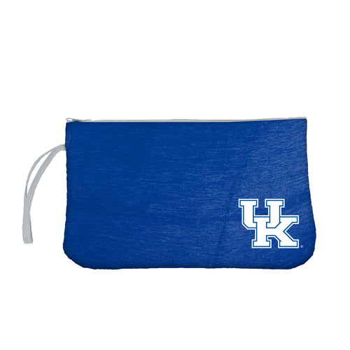 Kentucky Crosshatch Wristlet bag by Logo Brands featuring a textured crosshatch pattern and a wrist strap.