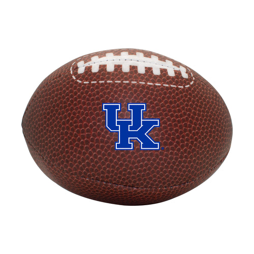 Kentucky Composite Brown Micro Soft Football by Logo Brands for recreation, showing the textured brown surface and stitched details.