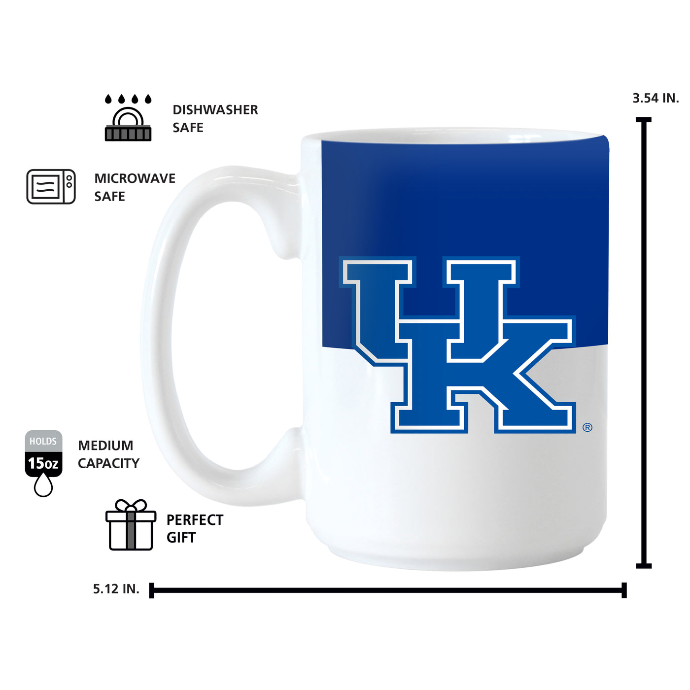 Kentucky 15oz Colorblock Sublimated Mug