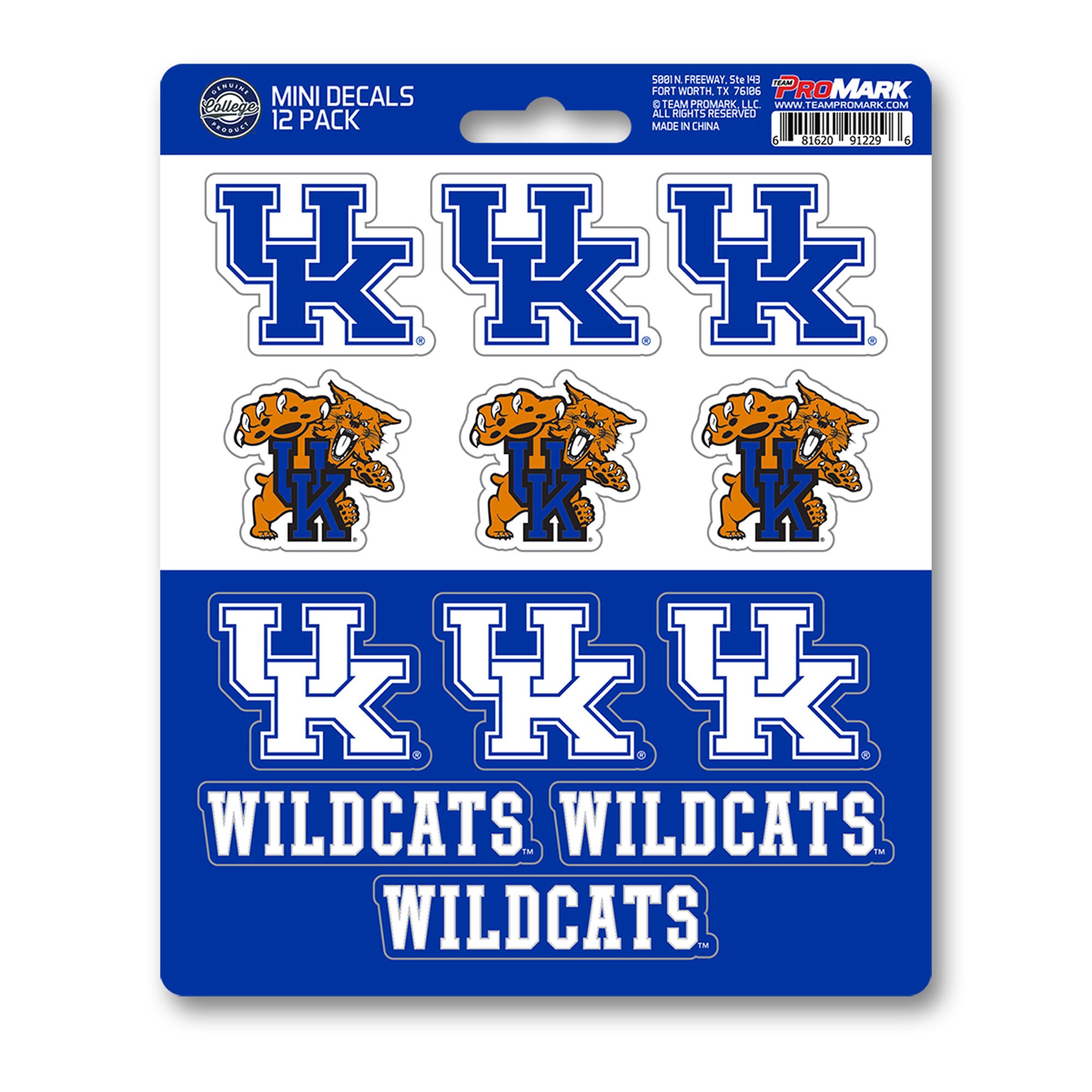 University of Kentucky Mini Decal 12-pk | Logo Brands