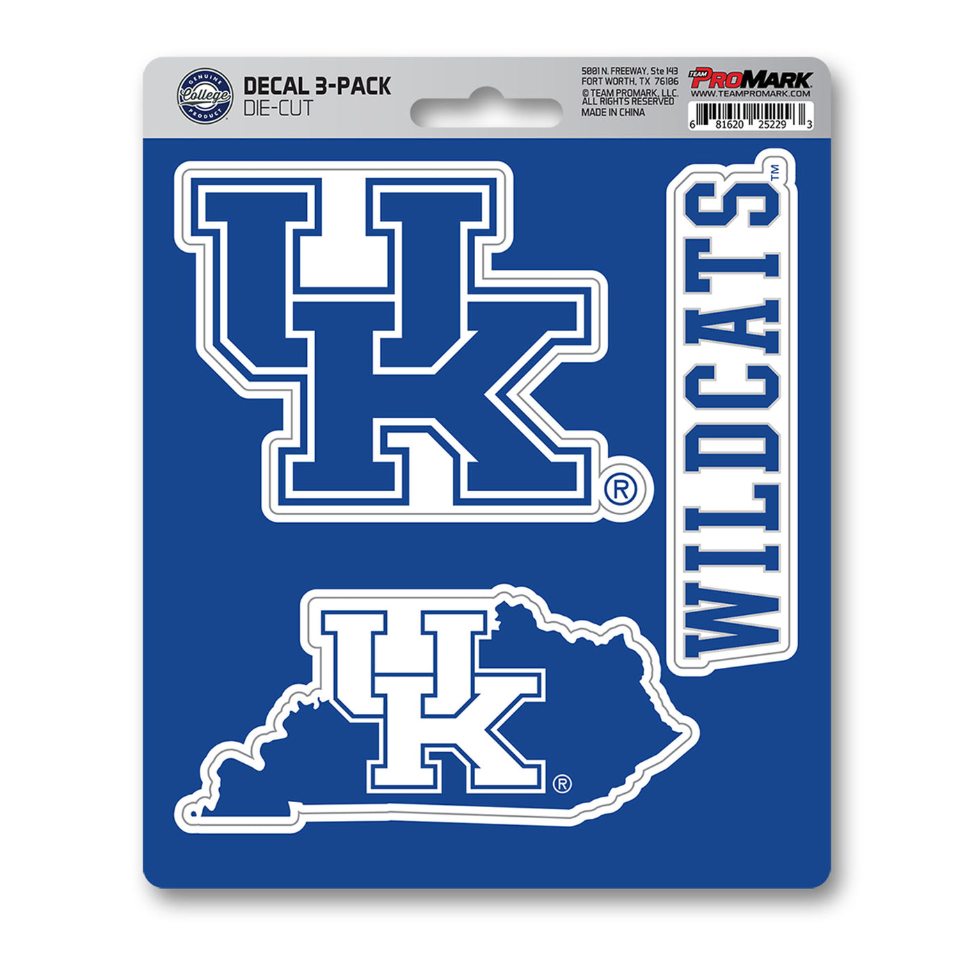 University of Kentucky Decal 3-pk