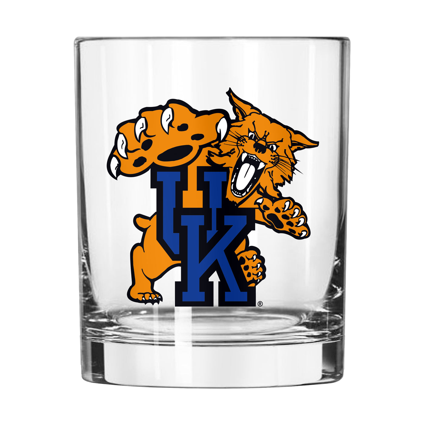 Kentucky Wildcat Logo 14oz Gameday Rocks Glass