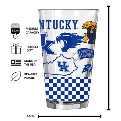 Kentucky 16oz Native Pint Glass