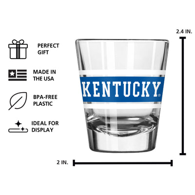 Kentucky 2oz Stripe Shot Glass
